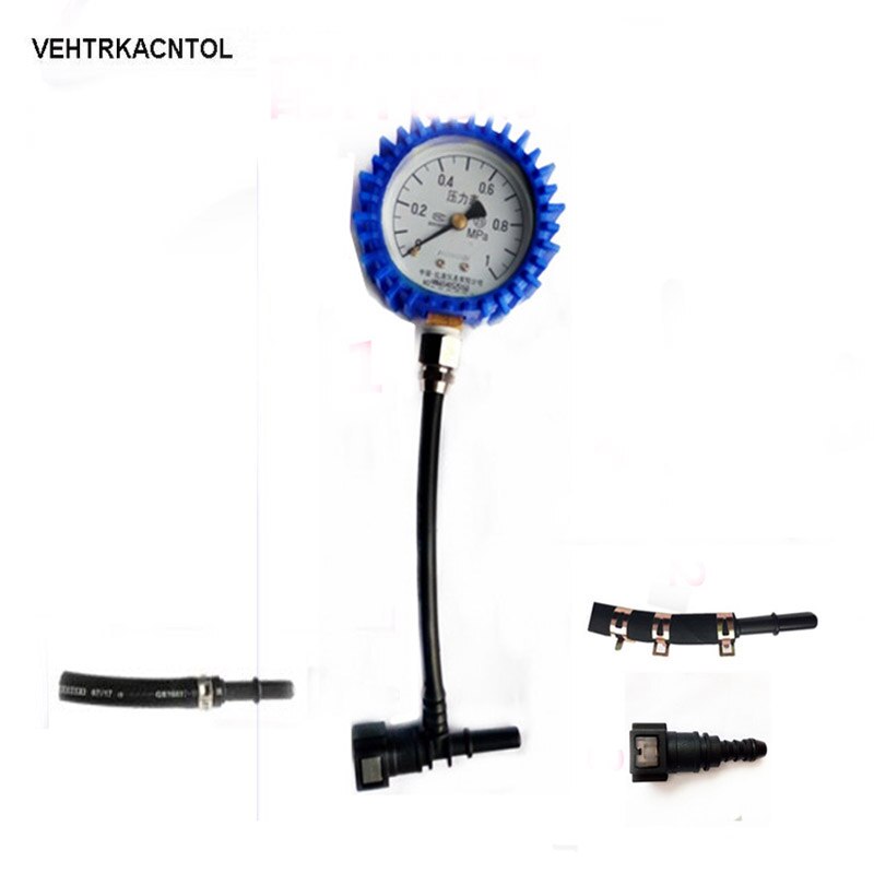 VEHTRKACNTOL Motorcycle Car Fuel Pressure Gauge Car Gasoline Pressure Gauge Meter Tester