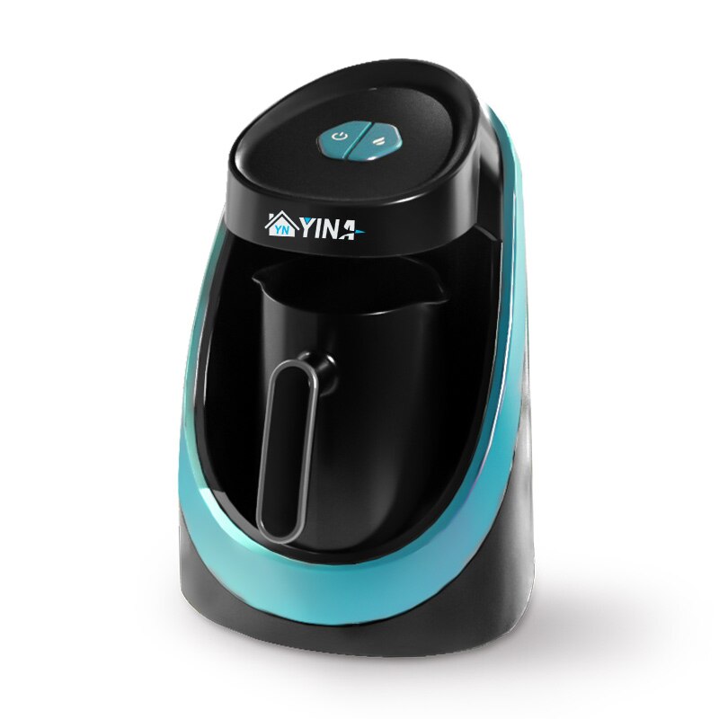 Upgraded Style Turkish Plastic Coffee Pot Overflow Prevention Turkish Electric Coffee Machine Overflow portable espresso: Sky Blue