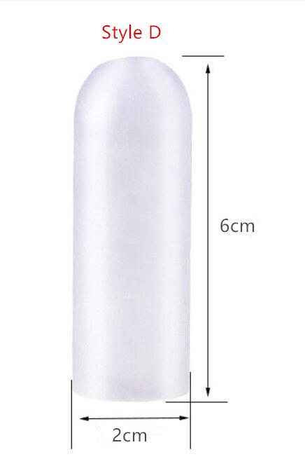 2Pcs Silicone Finger Toe Protector Separator Pain Relief Corn Callus Remover Applicator Soft Gel Tube Pedicure Tool Foot Care: 2Pcs Style D