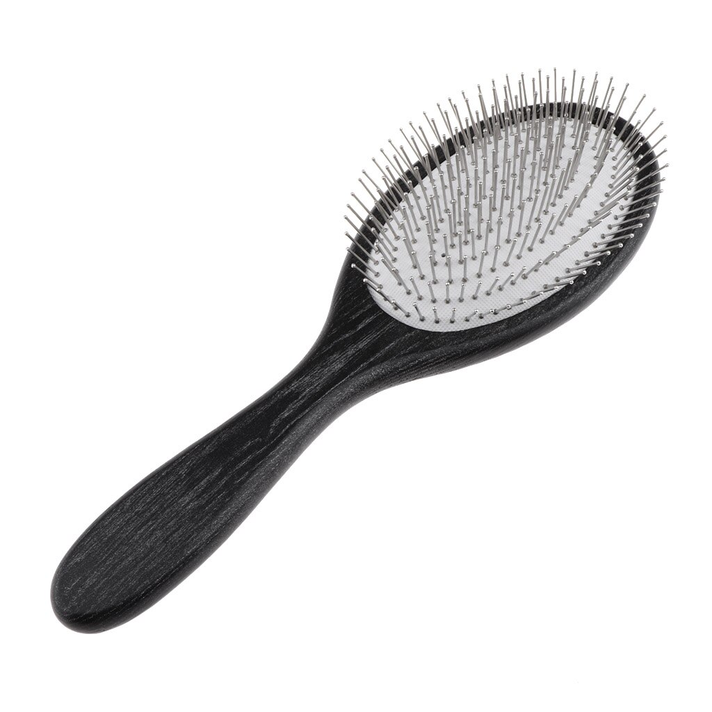 Cepillo acolchado de paleta para todo tipo de pelo: pelo rizado, pelo ondulado, pelo liso, pelo mojado, pelo seco: Round