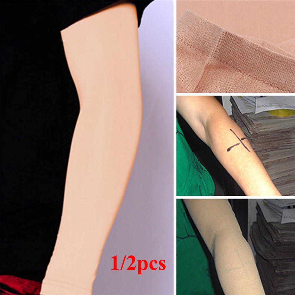 Tatoveringsovertræk kompression ærmer bånd underarm concealer understøtter hudfarve tatovering efterbehandling uv beskyttelse oversleeve