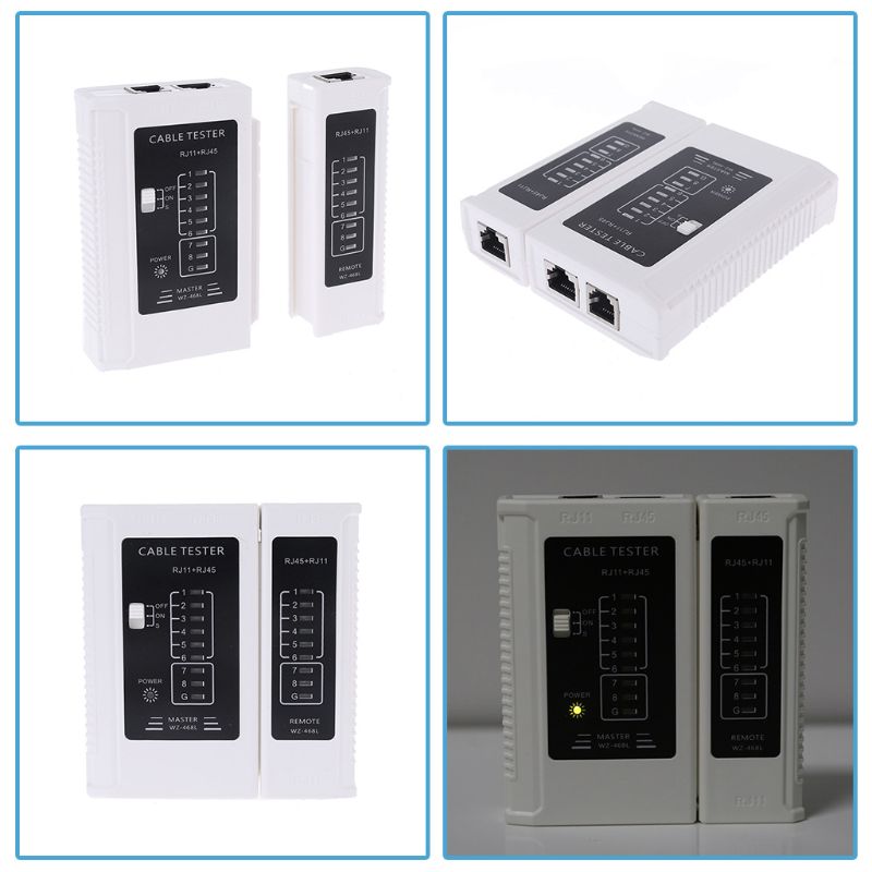 Lan Tester WZ 468 RJ45 and RJ11 Network Cable Tester Ethernet LAN Network Test Tool Wire Lead Testing Network Measurment