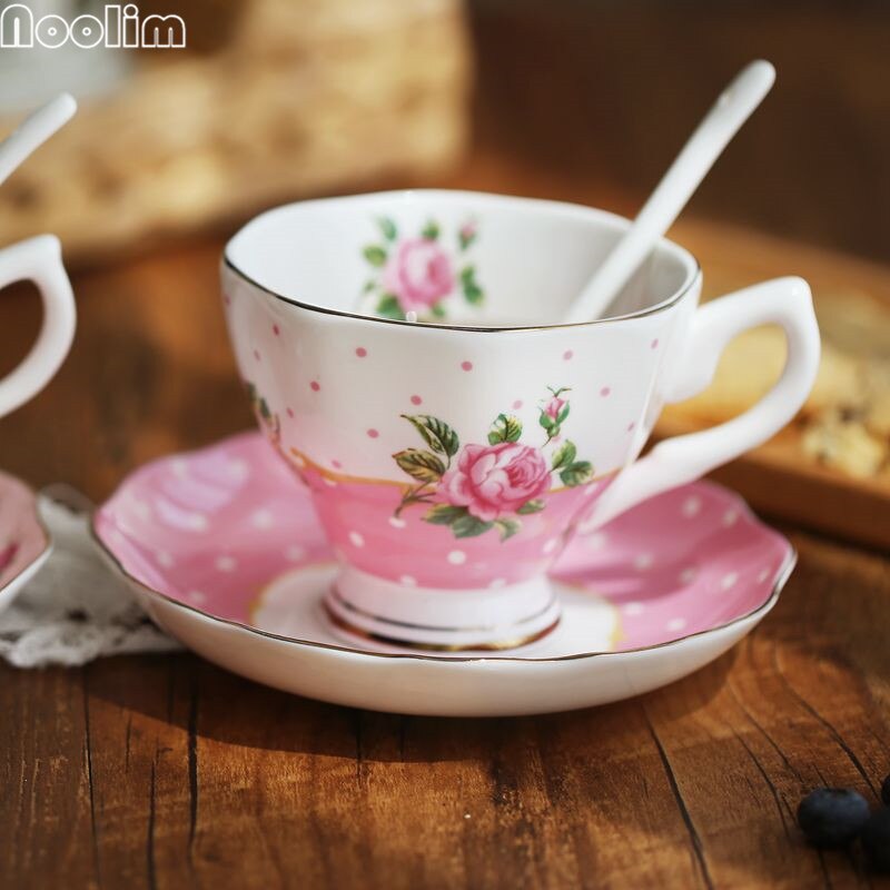 Ceramic Porcelain Coffee Mugs European Style Bone China Office Afternoon Teacup Household Breakfast Milk Cup Drinkware