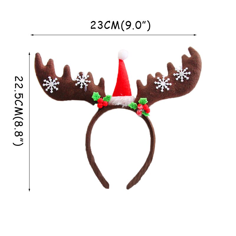 nouvel an réveillon bonne année cabine Photo noël accessoires de Photo noël bandeau Photobooth enfants adultes Navidad décor: 1pcs Headband N