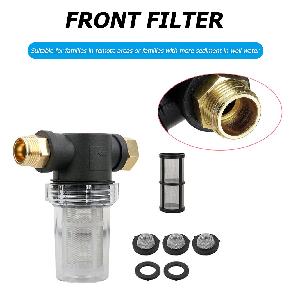 Filtro de entrada de manguera de lavadora a presión para lavadora a presión filtro de agua en línea de filtro de malla 40