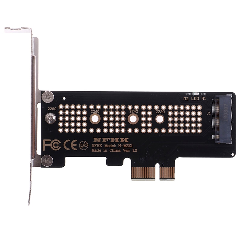 Nvme Pcie M.2 Ngff Ssd Pcie X1 Adapter Card Pcie X1 Te M.2 Kaart Met Beugel