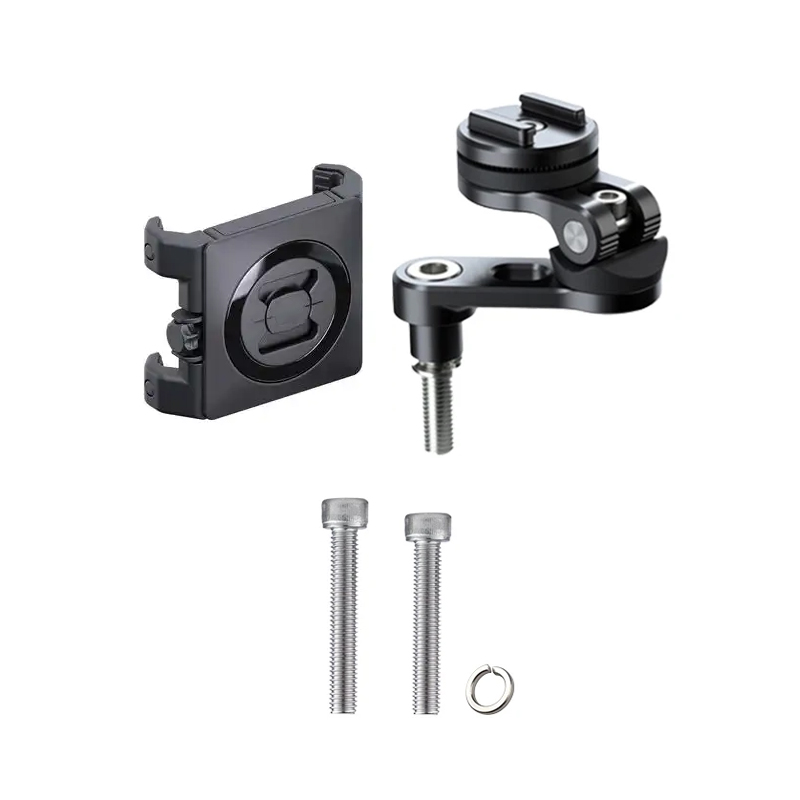 M8 mobiltelefonholdere for motorsykkelstyreforhøyere, brakett for gps-navigasjon, mobilmonteringsstøtte med universaladapter for 3m motorsykkel: Hvit