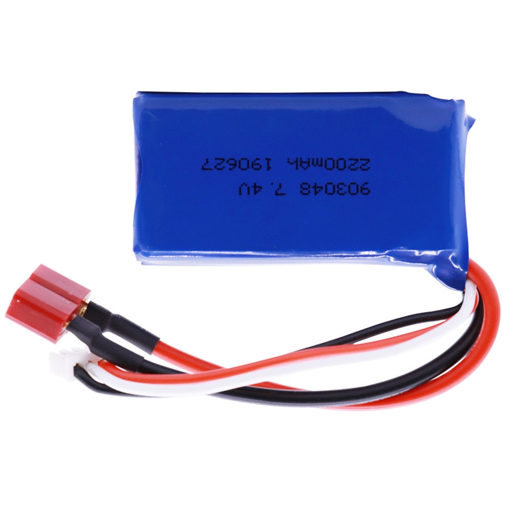 7.4V 2200mAh 903048 2S Lipo Batterie Pour WLtoys A959-B A969-B A979-B K929-B jouets RC Camion Voiture hélicoptère accessoires de bateaux