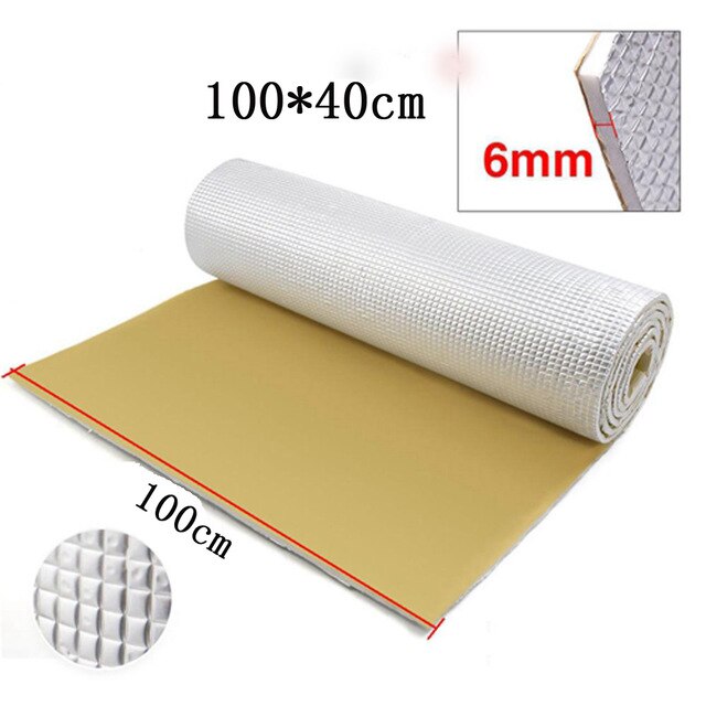 Parts Sound Insulation Mat Universal Auto Inner Soundproof Accessories: Silver