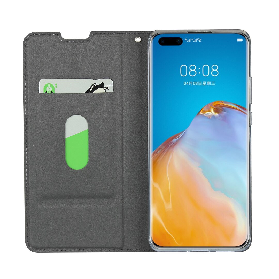 Premium capa de couro caso da aleta para huawei p40 p 40 pro p40pro ultra-fino magnética adsorção coldre sacos de negócios