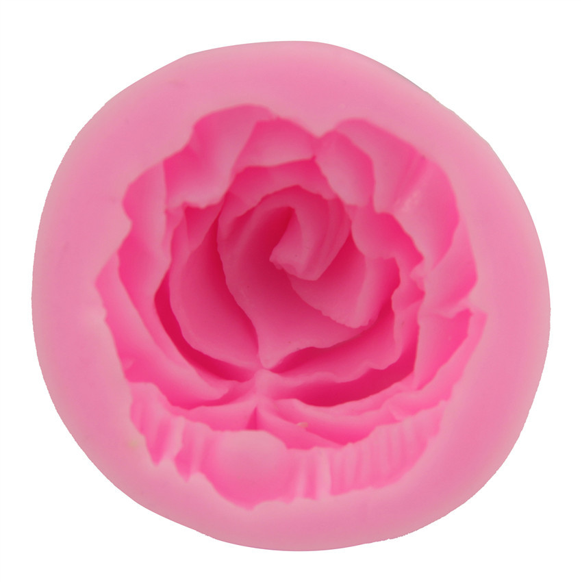 3d rosblommor silikonform choklad flip sockerkaka bakform diy gips tvålform