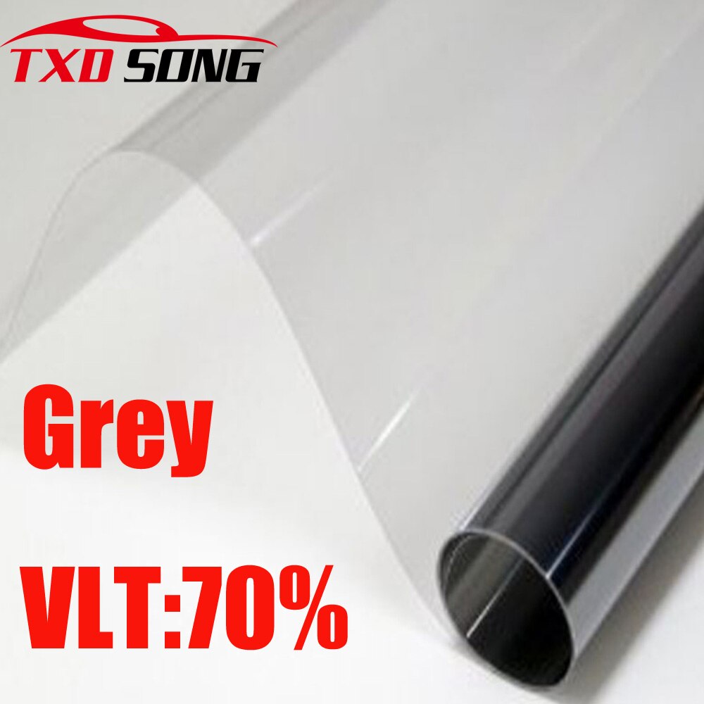 50 CM X 300 CM/Lot Auto Side Window Tint Film Glas VLT 70% Grijze Auto auto Huis Commerciële solar Bescherming Zomer DOOR