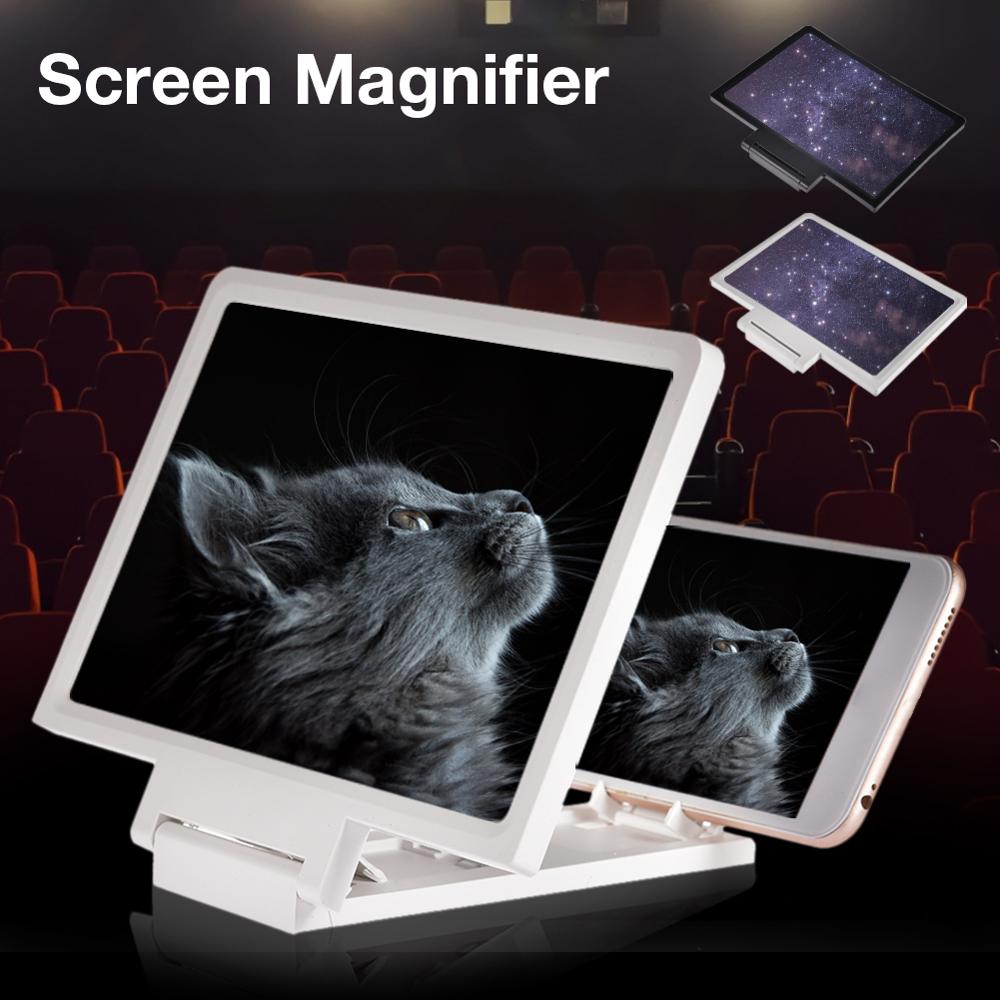 3D Gsm-scherm Vergrootglas Hd Video Versterker Stand Beugel Met Movie Game Vergrootglas Folding Telefoon Bureau Houder