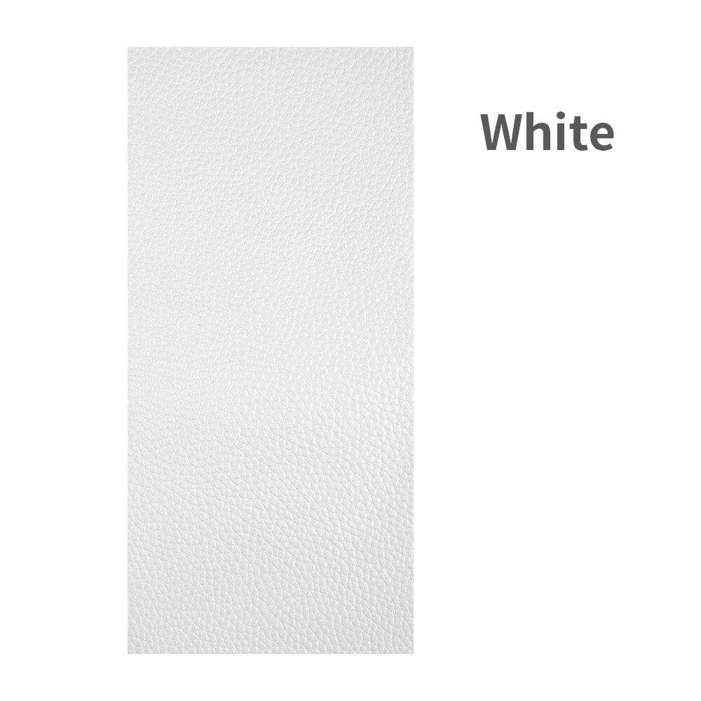 Selbstklebende Faux Synthetische Leder Flecken 10*20cm Mehrfarbig PU Sofa See Reparatur Auto Aufkleber Für Tische Bett dekoration: Weiß