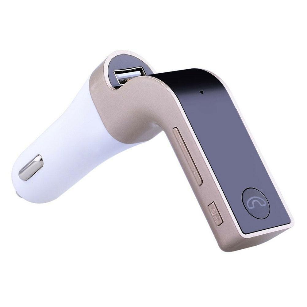 1pc Kit de coche manos libres Bluetooth FM Transmisor de Radio MP3 jugador cargador USB adaptador de cargador de teléfono para el coche Kit de accesorios de coche