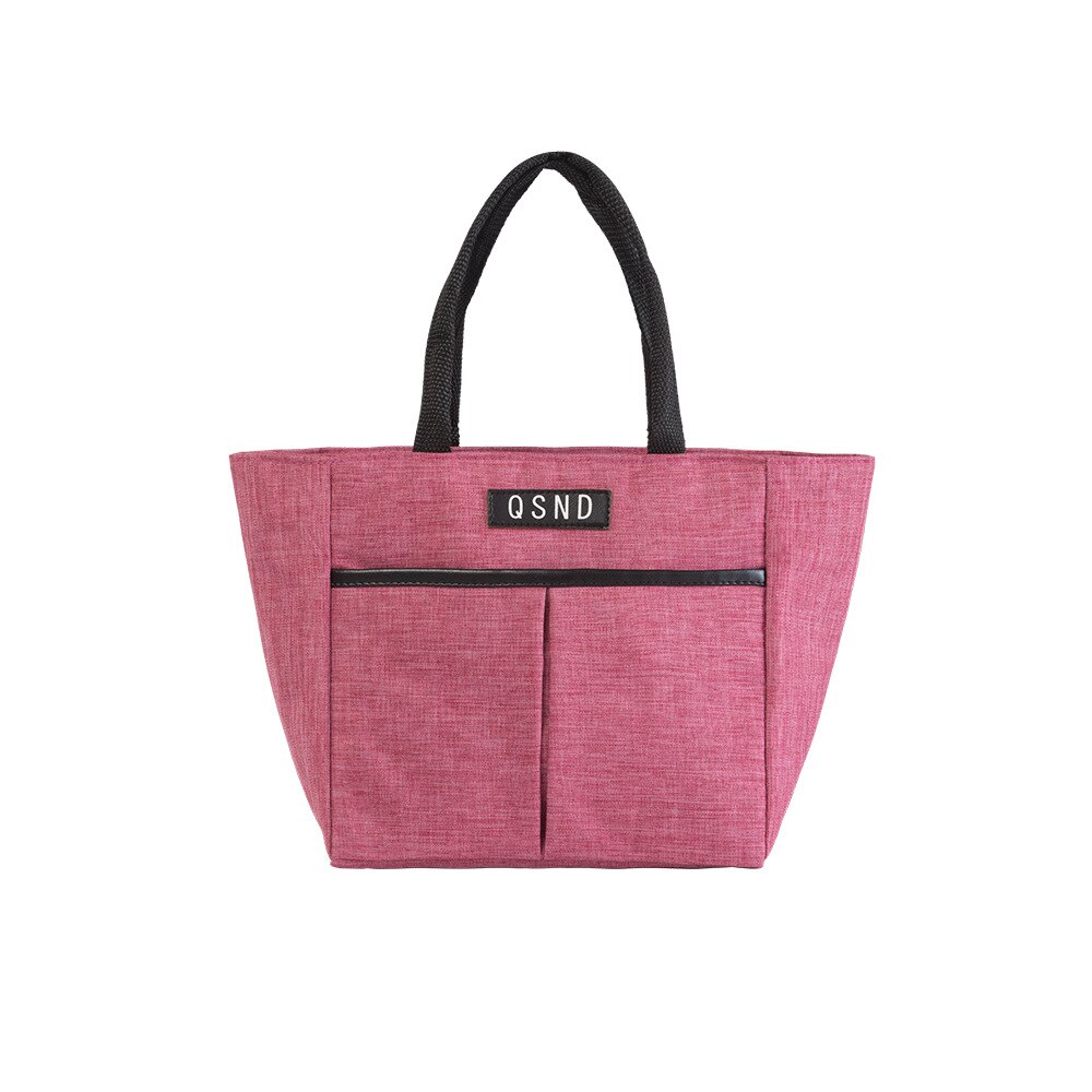 Waterproof Lunch Box Bag Portable Insulated Canvas Tote Thermal Food Picnic Women Kid Cooler Bag