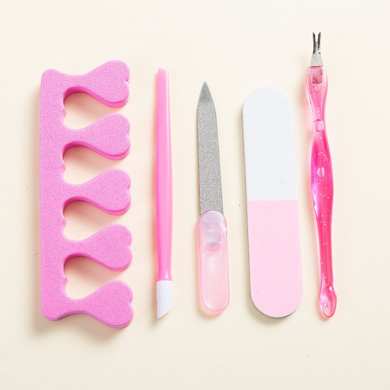 5pcs Removal Repairing Finger Toe Plastic Nail Set Dead Skin