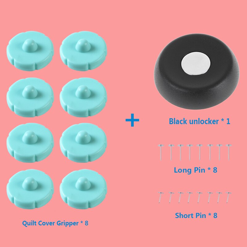 8 stuks panda dekbedovertrek gripper dekbed clip gesp beddengoed dekbed zak houder klem sluiting set handig eenvoudig te gebruiken met magneet: 7