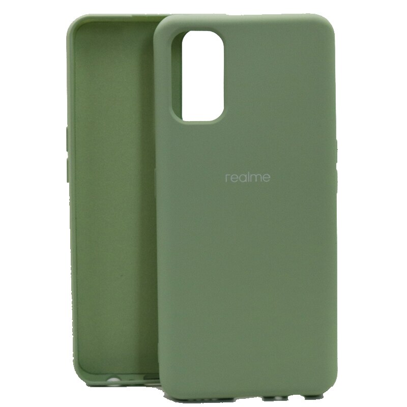 Stoßfeste schutzhülle aus flüssigsilikon für realme 7 Profi, passend für oppo realme 7 Profi, realme 7 und 7 Profi: Realme 7 / Grün