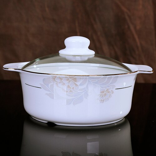 Olla grande de cerámica para sopa, cazuela abierta y recta para quemar fuego, olla de cerámica para estofado, cacerola para restaurante, sopa: Azul cielo