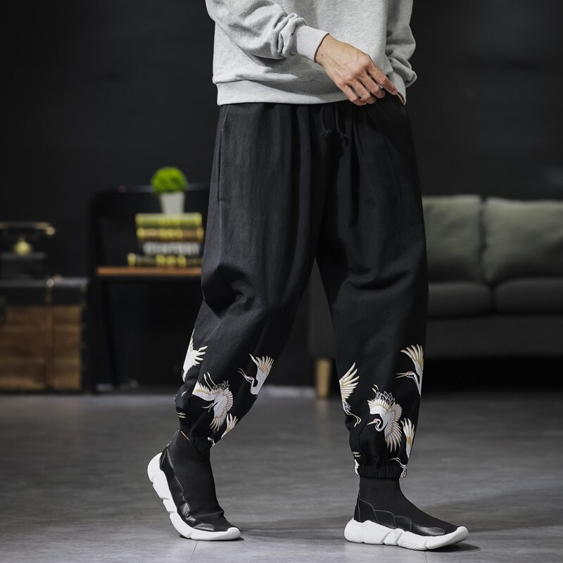 Chinesischen Stil lässig Männer Harem Hosen Männer Jogger Hosen Männer Fitness Schlauch Männlichen Chinesischen Traditionellen Harajuku Kimono Hosen KK3329