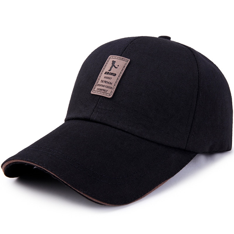 Trucker Hat Long Brim Baseball Cap Men's Sunscreen Sun Hat Casual Sun Hat Summer Golf Hat: Hat Body Coffee Edge