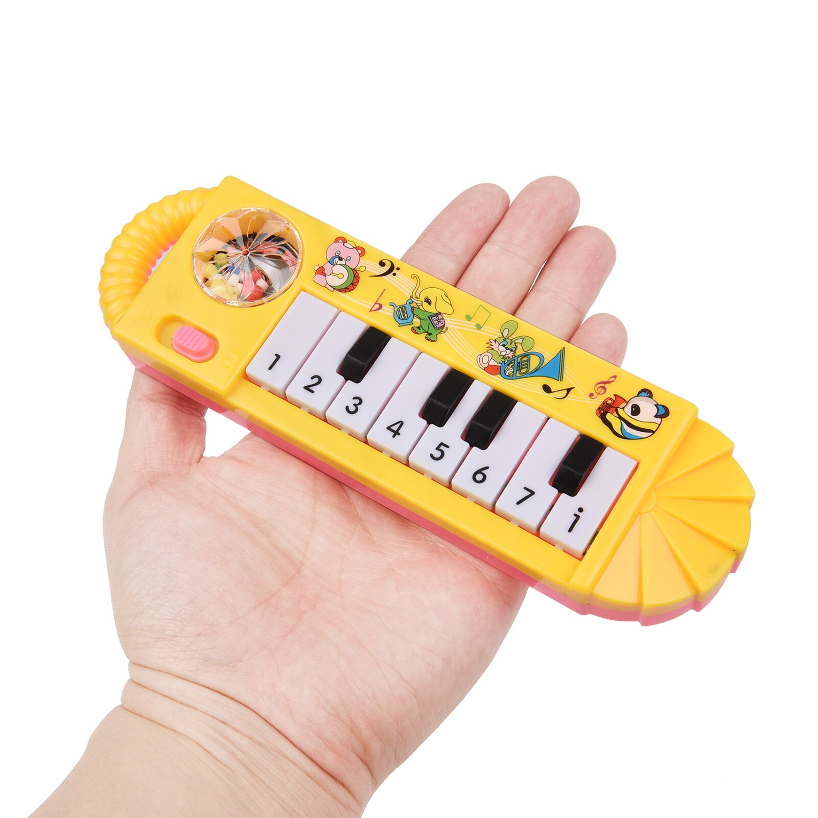 Muslady-Mini Piano Electrónico de 8 teclas para niños, juguete educativo Musical para edades tempranas