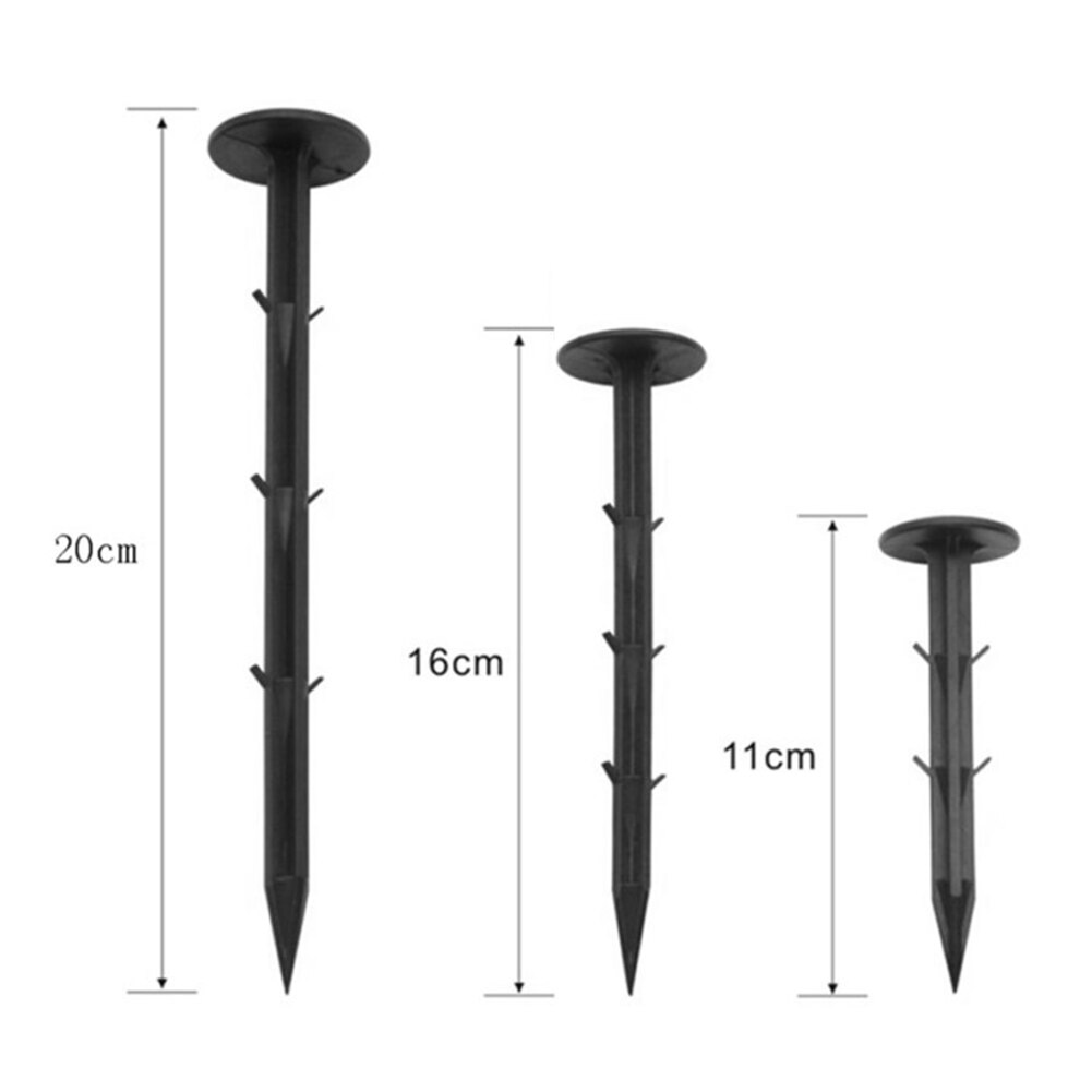 50pcs Garden Netting Film Support Anchor Stakes Fixed Pegs Ground Cloth Fastening Barbed Nail for Greenhouse Fixation