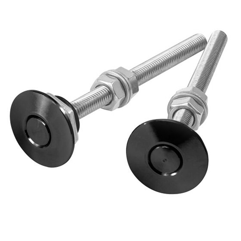 2Pcs 30mm Aluminum Alloy Push Button Quick Release Hood Pins Bonnet Lock Clip Latch Bumper Universal Auto Replacement Parts