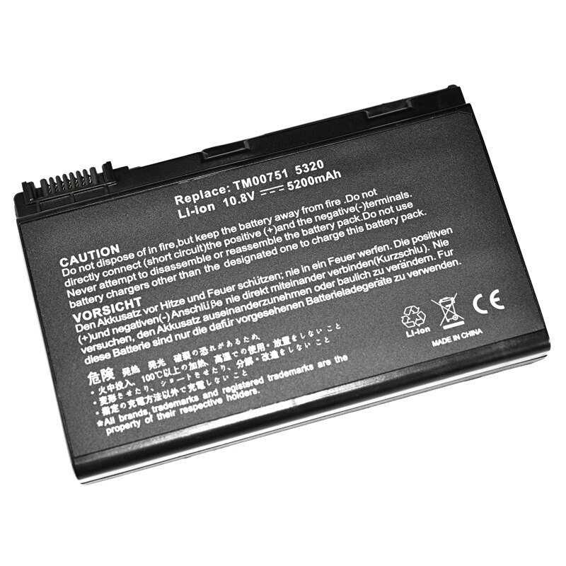 Laptop Battery For Acer Extensa 5220 5235 5620 5630 7620 For TravelMate 5320 5520 5720 5730 7720 7520 TM00741 TM00751 GRAPE32