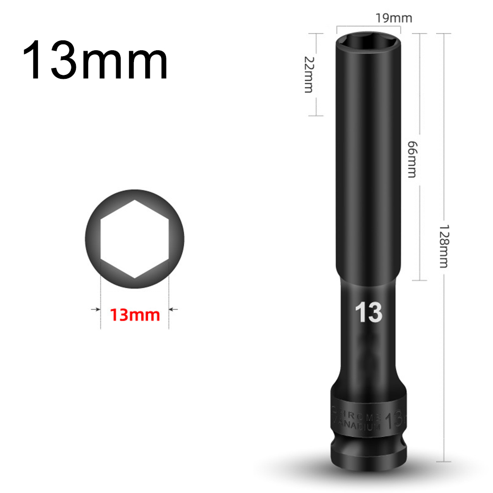 1/3PCS 1/2 Drive Socket Head Impact Wrench Hex Adapter Spanner Converter 7mm 8mm 9mm 10mm 11mm 12mm 13mm 14mm 15mm 16mm 17-24mm: Brown