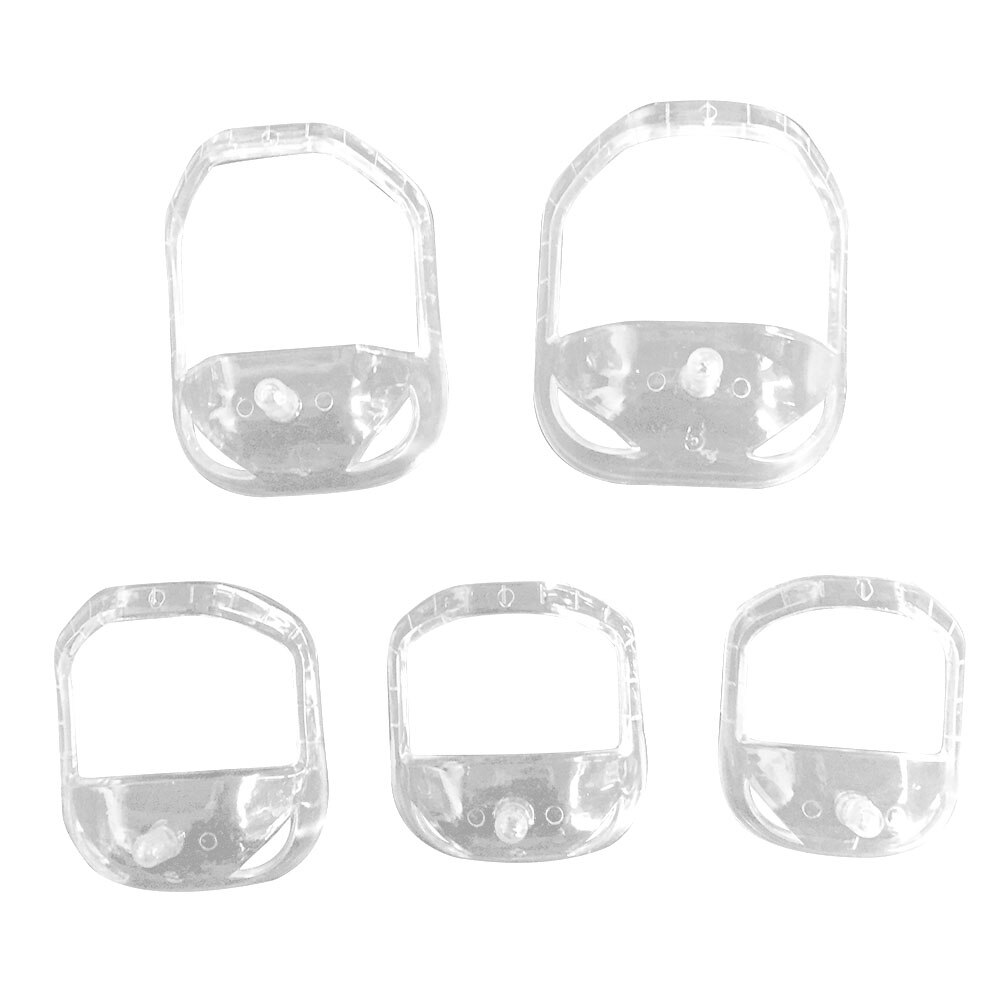 5 pièces/ensemble Transparent barbe Styler barbe forme règle barbiche barbe Shaper contour rasage Shaper Style barbe moule: Default Title