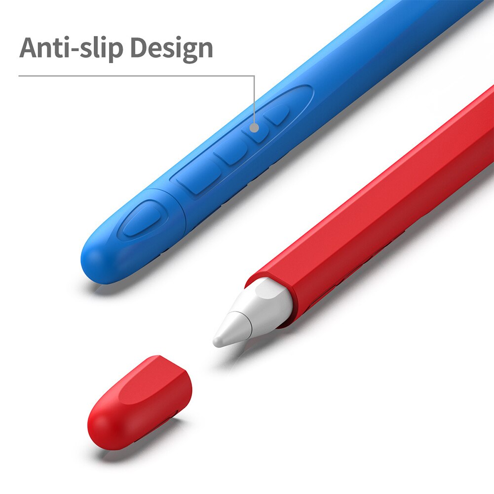 Universal Silicone Capacitive Pen Stylus Pen Case Protective Sleeve for Apples i-Pad Pencil 2 for 애플펜슬 팁 active stylus touch pen