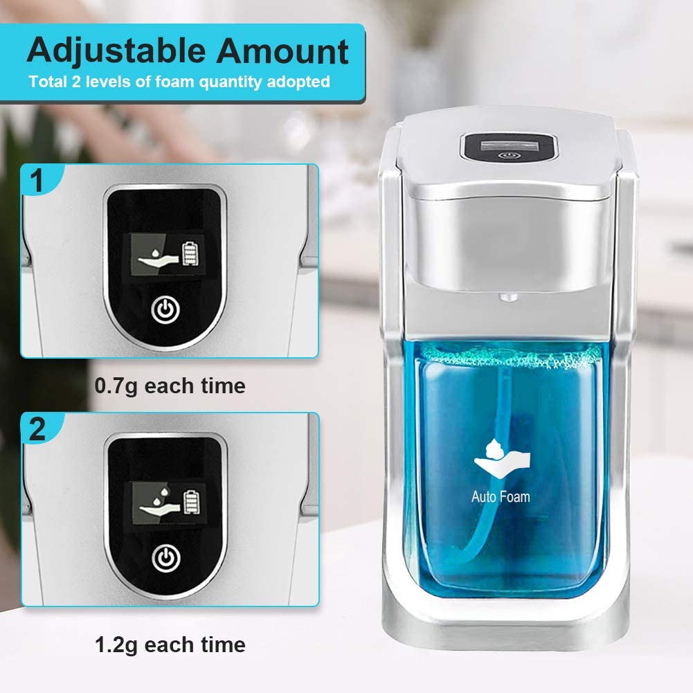 500ml Automatic Foam Soap Dispenser Smart Sensor Foam Liquid Soap Hand Cleaner Automatic Wall Mounting ABS Hand Cleaning