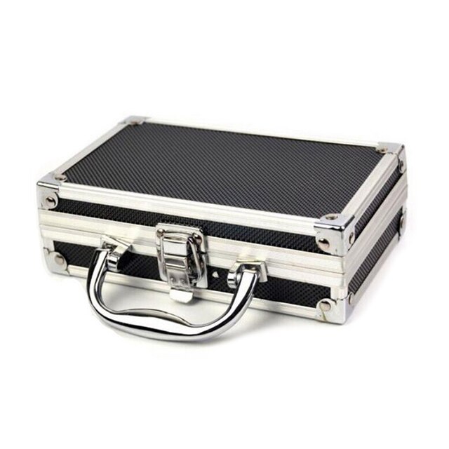 Tool Box Aluminium Alloy Toolbox Storage Case Portable Tool Case Travel Luggage Organizer Case Safety Alloy Toolbox: S