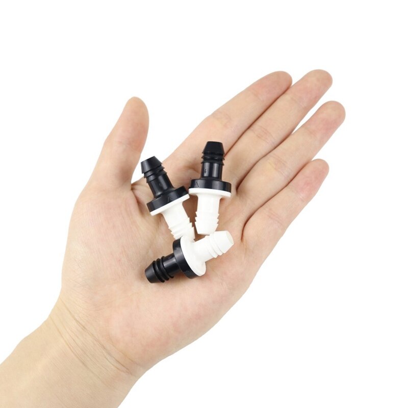 -2Pcs 3/8 inch 10Mm Inline Abs One Way Water Non Return Check Valve For Fuel Gas Liquid Air