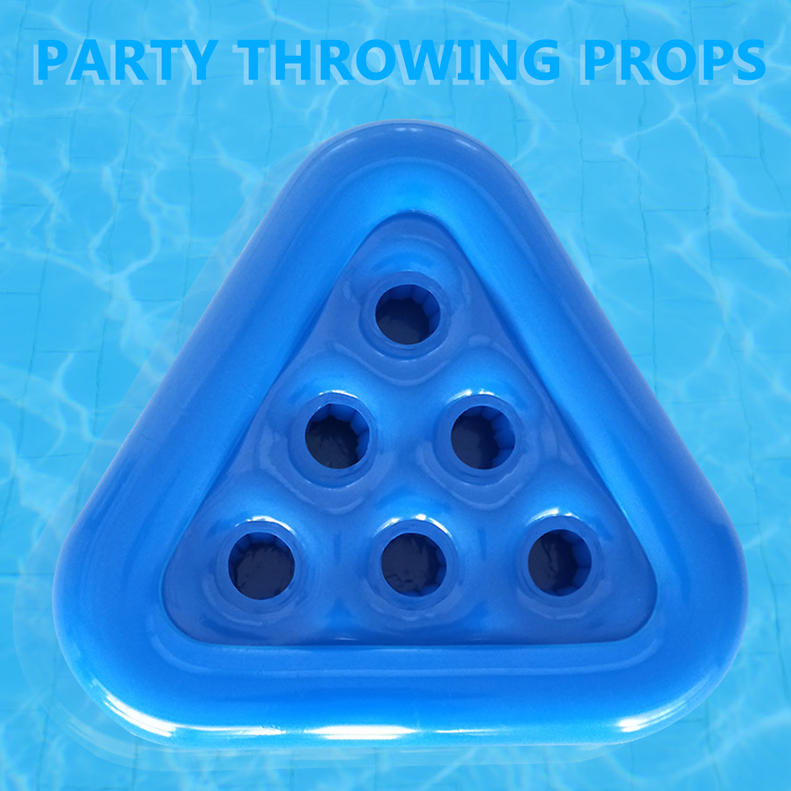 Inflatable Cup HolderFloating Inflatable Triangle Drinks Cup Holder Swimming Pool Float Bathing Pool Toy Party DecorationCoaster