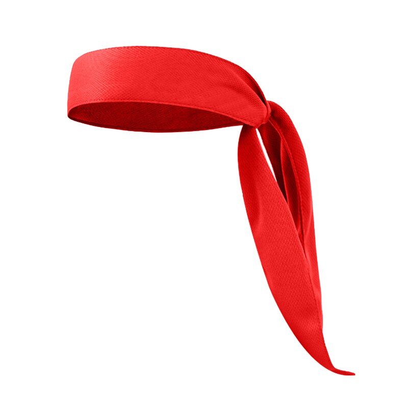 Sport hoofdband outdoor hoofdbanden zweetband hoofdband zweetabsorberende hoofdband haarbanden voor basketbal tennis yoga fietsen: Rood