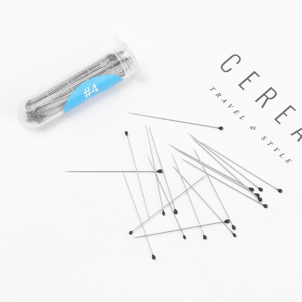 Épingles à insectes, 100 pièces, aiguille d&#39;échantillon en acier inoxydable avec boîte en plastique pour l&#39;école de laboratoire d&#39;entomologie aiguille de Dissection corporelle