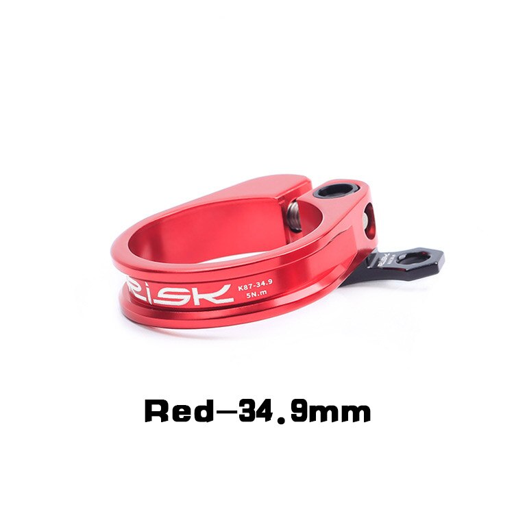 Selim da bicicleta braçadeiras k87 liga de alumínio 31.8/34.9mm ultraleve bloqueio mountain road bike clip: ROXO