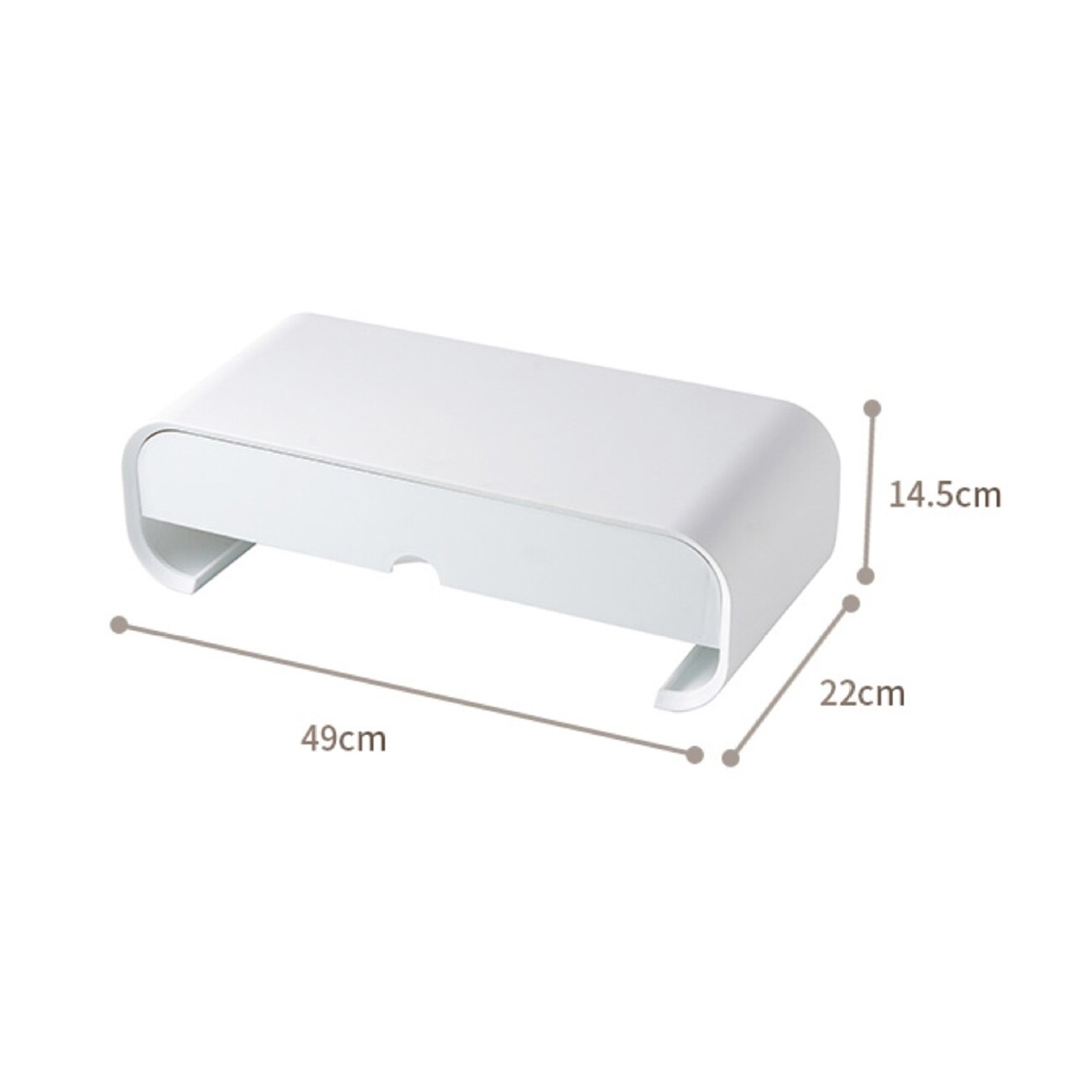 ABS Ergonomic Laptop Stand Desk Organizer Drawer Monitor Bracket Letter File Holder Home Office Accessories Table Storage Box