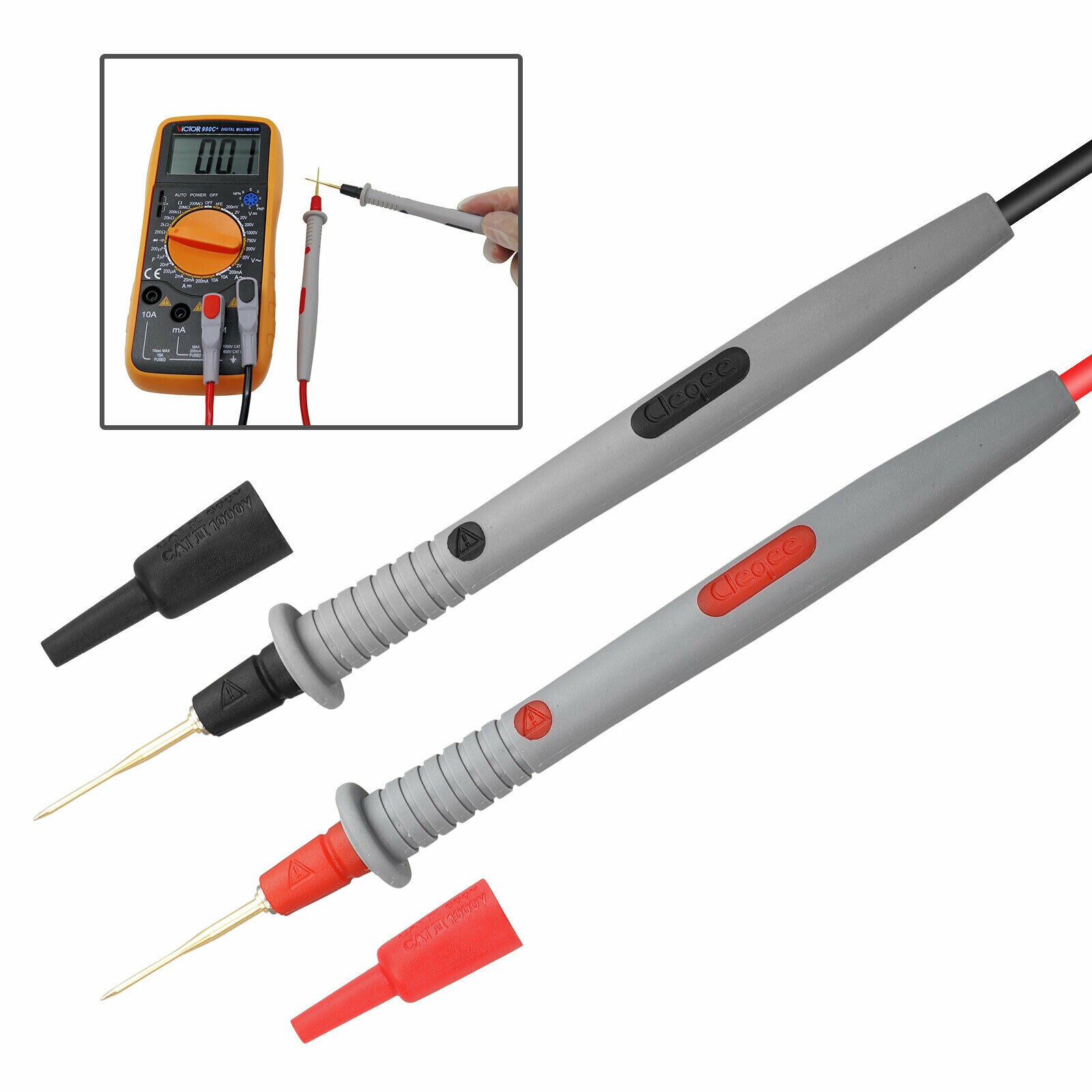 21 in 1 Multimeter Test Lead Kit for Fluke Electrical Alligator Clip Test Probe