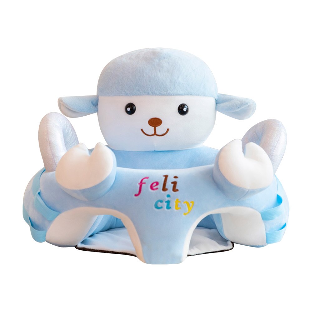 Baby plys stol sofa støtte sæde spædbørn småbørn rede let at lære at sidde tegneserieværktøj små børn tilbehør