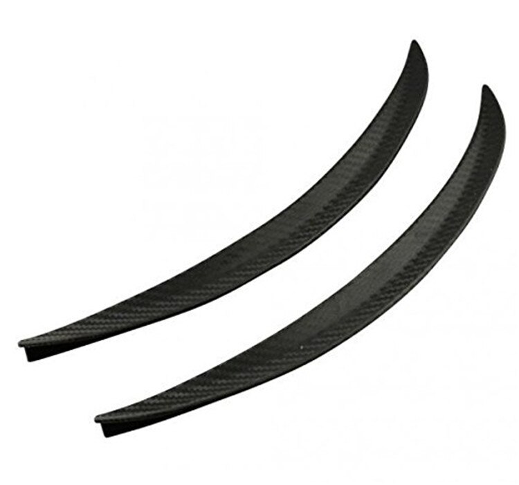 4 st 40cm universal bil kolfiber stänkskydd fläckar stänkskydd stänkskydd båge hjul ögonbryn läpp för bil lastbil suv