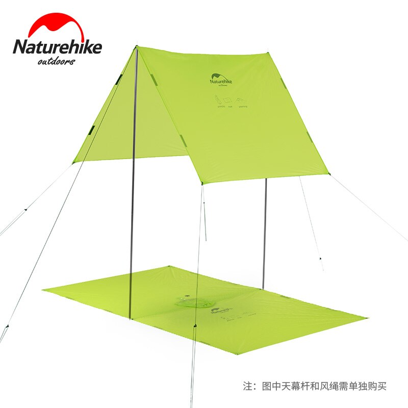 Naturehike Outdoor Camping Raincoat Hiking Rain Poncho Rainproof 3-In-1 Multifunction Rianproof Clothes Outdoor Hiking Camping