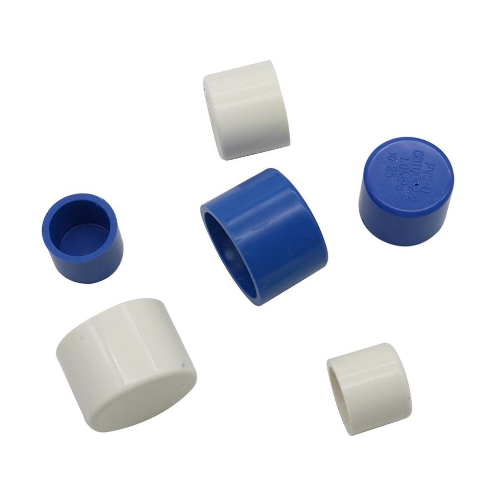 20/25/32mm Inner Diameter PVC End Plugs Garden Irrigation Waterstop Connection Adapter Water Pipe Connectors 2 Pcs
