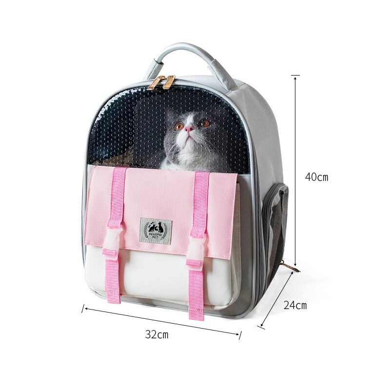Kat Draagtas Kleine Hond Ademend Vervoer Rugzak Pet Outdoor Travel Schoudertassen Puppy Kitten Hond Draagtas Bagpack