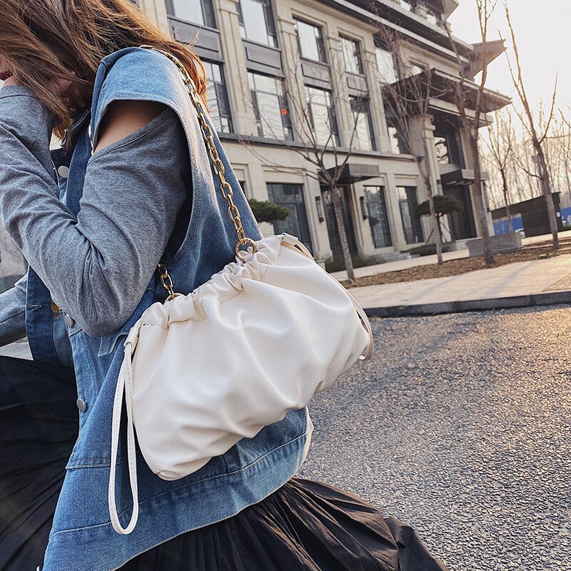 Chaîne s forme sacs pour femmes bandoulière épaule sac de messager femme sacs à main et sacs à main