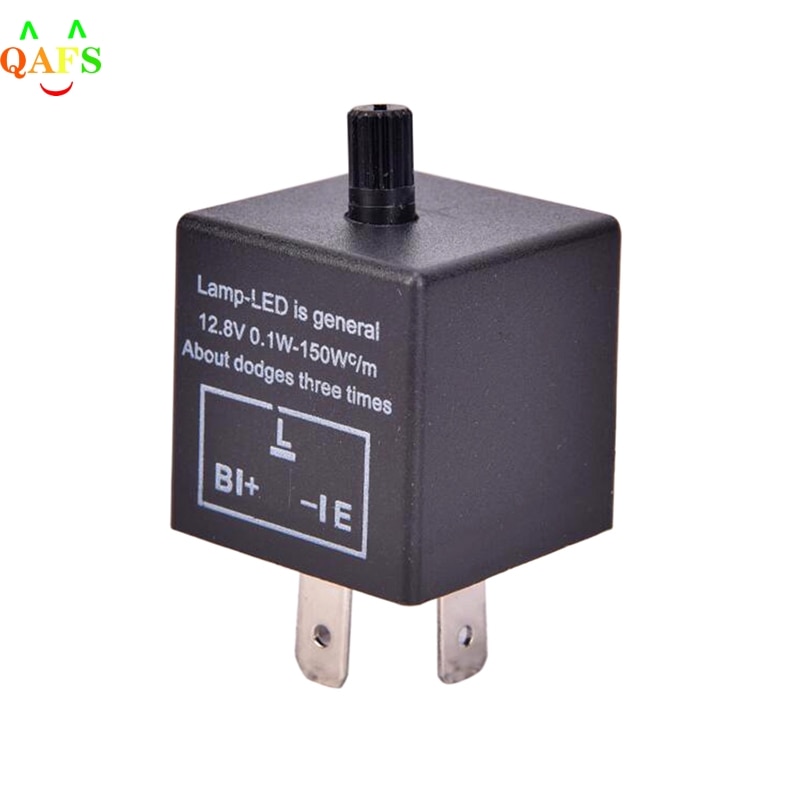 1 pc 12v 3- -pin led justerbar bilblitzrelæ til blinklys  cf13