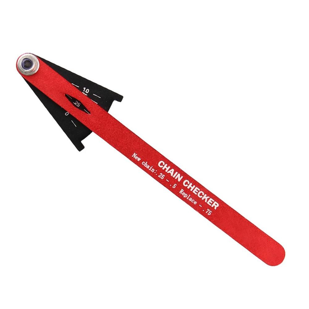 MTB Bicycle Chain Wear Indicator Tool Chain Checker Kits Multi-Functional Chains Gauge Measurement For Mountain Road Bike: Red